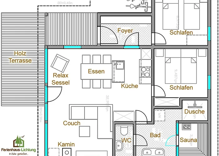 Tatil Evi 4 Personen Mit Sauna F2h6 *